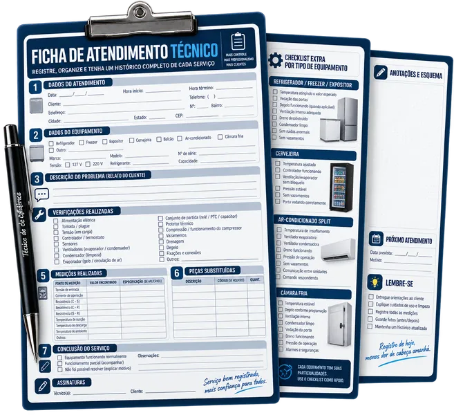 Bônus 5: Ficha de Atendimento Técnico Preenchível
